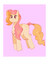 Size: 1259x1592 | Tagged: safe, artist:redfire-pony, imported from derpibooru, oc, oc only, earth pony, pony, chest fluff, jumping, passepartout, smiling, solo