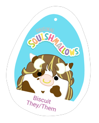 Size: 2000x2500 | Tagged: safe, imported from derpibooru, oc, oc only, oc:biscuit, cow, bovine, squishmallow