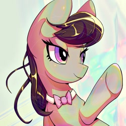 Size: 1600x1600 | Tagged: safe, artist:awhitesheep, imported from derpibooru, octavia melody, earth pony, pony, abstract background, female, mare, smiling, solo