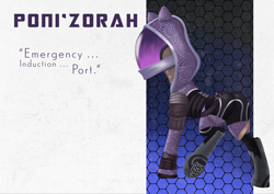 Size: 7016x4961 | Tagged: safe, artist:bluishdraft, imported from derpibooru, earth pony, pony, female, mare, mass effect, solo