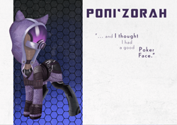 Size: 7016x4961 | Tagged: safe, artist:bluishdraft, imported from derpibooru, earth pony, pony, female, mare, mass effect, solo