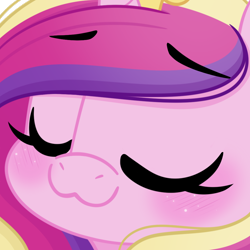 Size: 1000x1000 | Tagged: safe, artist:emberslament, imported from derpibooru, princess cadance, alicorn, beautiful, cute, cutedance, eyes closed, face, icon, redraw, simple background, solo, transparent background, uwu