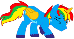 Size: 6057x3271 | Tagged: safe, artist:shieldwingarmorofgod, imported from derpibooru, oc, oc:shield wing, alicorn, alicorn oc, horn, male, simple background, sneaky, transparent background, vector, wings