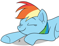 Size: 2949x2308 | Tagged: safe, artist:frownfactory, imported from derpibooru, rainbow dash, pegasus, eyes closed, female, simple background, sleeping, smiling, solo, transparent background