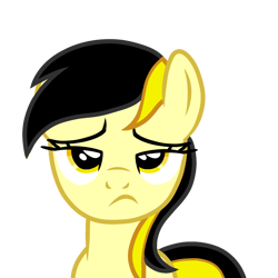 Size: 1280x1280 | Tagged: safe, edit, imported from derpibooru, vector edit, oc, oc only, oc:leslie fair, earth pony, pony, bust, reaction image, vector