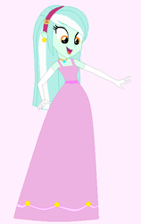 Size: 355x561 | Tagged: safe, artist:glittertiara, artist:selenaede, imported from derpibooru, lyra heartstrings, human, equestria girls, alternate hairstyle, base used, clothes, cute, dress, ear piercing, earring, evening gloves, female, gloves, hairband, jewelry, long gloves, lyrabetes, necklace, open mouth, open smile, piercing, prom dress, smiling, solo