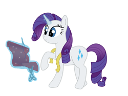 Size: 900x675 | Tagged: safe, artist:princeterra, imported from derpibooru, rarity, pony, unicorn, 2012, cute, female, horn, magic, magic aura, mare, measuring tape, raised hoof, scissors, simple background, solo, telekinesis, transparent background