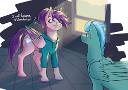 Size: 3508x2480 | Tagged: safe, imported from derpibooru, oc, oc:purple sparks, pegasus, pony, fanfic:purple sparks, au:purple sparks, fanfic, fanfic art, story in the source, story included, wonderbolts