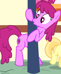 Size: 4277x5229 | Tagged: safe, artist:firlin123, imported from derpibooru, screencap, berry punch, berryshine, earth pony, pony, pinkie pride, .svg available, :o, background pony, female, mare, oooooh, open mouth, pole, svg, vector