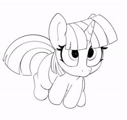 Size: 2048x1950 | Tagged: safe, artist:pabbley, imported from derpibooru, twilight sparkle, pony, black and white, cute, female, grayscale, high angle, looking at you, looking up, looking up at you, mare, missing cutie mark, monochrome, simple background, solo, twiabetes, white background