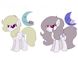 Size: 1032x774 | Tagged: safe, artist:meghan12345, imported from derpibooru, earth pony, pony, battle for dream island, cutie mark, duo, female, looking up, mare, pillow (battle for dream island), ponified, simple background, smiling, transparent background