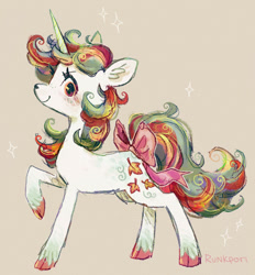 Size: 731x788 | Tagged: safe, artist:lutraviolet, imported from derpibooru, gusty, pony, bow, g1, g1 to g4, generation leap, simple background, solo, tail, tail bow