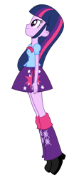 Size: 424x1089 | Tagged: safe, artist:cwt10101, imported from derpibooru, twilight sparkle, human, equestria girls, female, looking up, simple background, solo, transparent background