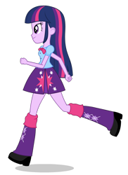 Size: 764x1052 | Tagged: safe, artist:cwt10101, imported from derpibooru, twilight sparkle, human, equestria girls, female, running, simple background, solo, transparent background