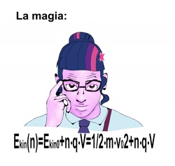 Size: 1856x1766 | Tagged: safe, imported from derpibooru, sci-twi, twilight sparkle, equestria girls, curi, math, meme, spanish