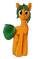 Size: 1000x1500 | Tagged: safe, artist:slabs37, oc, oc only, oc:ogie, pony, unicorn, looking at you, ponerpics community collab 2024, simple background, solo, transparent background