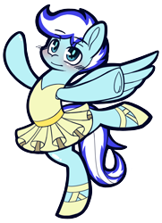 Size: 2270x3127 | Tagged: safe, artist:chiefywiffy, imported from derpibooru, oc, oc only, oc:snowy pop, pegasus, pony, ballerina, ballet, ballet boots, ballet slippers, clothes, high heels, male, pegasus oc, shoes, simple background, solo, transparent background, wings