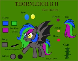 Size: 1398x1106 | Tagged: safe, artist:s-class-destroyer, oc, oc only, bat pony, pony, bat pony oc, bat wings, female, heterochromia, mare, reference sheet, solo, wings