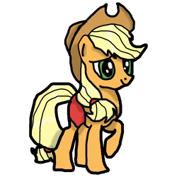 Size: 1024x1024 | Tagged: safe, artist:background_pon3, imported from derpibooru, applejack, earth pony, pony, clothes, female, happy, hat, panties, pants, raised hoof, simple background, solo, transparent background, underwear