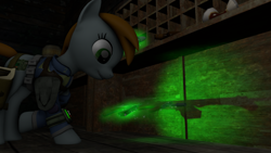 Size: 1920x1080 | Tagged: safe, imported from derpibooru, oc, oc only, oc:littlepip, fallout equestria, 3d, solo