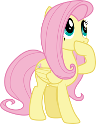 Size: 3000x3878 | Tagged: safe, artist:cloudy glow, imported from derpibooru, fluttershy, pegasus, pony, sonic rainboom (episode), female, mare, simple background, solo, transparent background, vector