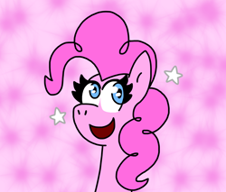 Size: 2000x1700 | Tagged: safe, artist:gachamariogirl, imported from derpibooru, pinkie pie, earth pony, female, pink background, simple background, solo