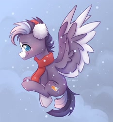 Size: 1907x2048 | Tagged: safe, artist:shelti, oc, oc only, pony, flying, male, snow, stallion