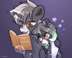 Size: 2048x1638 | Tagged: safe, artist:shelti, oc, oc only, pony, book, female, male, mare, reading, stallion