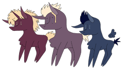 Size: 2176x1242 | Tagged: safe, artist:akita-t33th, imported from derpibooru, earth pony, pegasus, pony, unicorn, billie joe armstrong, bisexual pride flag, chibi, crossover, green day, horn, mike dirnt, ponified, pride, pride flag, tre cool