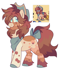 Size: 4975x5499 | Tagged: safe, artist:crazysketch101, imported from derpibooru, earth pony, pony, pony town, bandana, bow, cowboy hat, hat, oc name needed, simple background, solo, transparent background