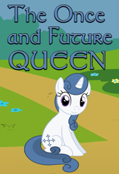 Size: 545x792 | Tagged: safe, artist:saddlesoapopera, imported from derpibooru, majesty, pony, unicorn, fanfic:the once and future queen, fanfic, fanfic art, fanfic cover, g1, g1 to g4, generation leap, horn, solo