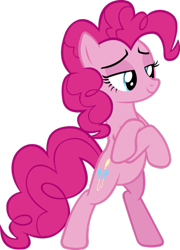 Size: 433x600 | Tagged: safe, artist:stevenracecars, imported from derpibooru, pinkie pie, earth pony, bipedal, female, simple background, transparent background, vector