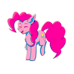 Size: 5000x5000 | Tagged: safe, imported from derpibooru, pinkie pie, earth pony, pony, absurd resolution, png, simple background, solo, white background