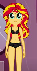 Size: 490x936 | Tagged: safe, artist:qbert2kcat, imported from derpibooru, sunset shimmer, human, equestria girls, clothes, female, underwear