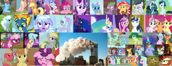 Size: 1280x492 | Tagged: safe, artist:jawsandgumballfan24, edit, edited screencap, imported from ponybooru, screencap, pony, 9/11, sad, united states