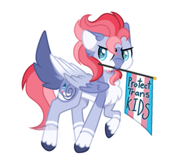 Size: 923x866 | Tagged: safe, artist:baileythepegasus, imported from ponybooru, hippogriff, flag, pride, pride flag, solo, transgender pride flag