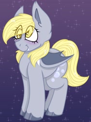 Size: 948x1264 | Tagged: safe, artist:xxgirlscoutcookiexx, derpy hooves, bat pony, pony, bat ponified, female, mare, race swap