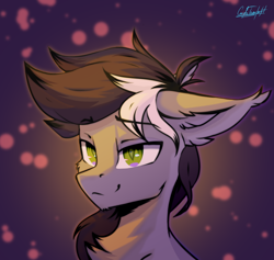 Size: 1344x1274 | Tagged: safe, artist:cmdrtempest, imported from derpibooru, oc, oc only, bat pony, pony, bust, chest fluff, portrait, simple background, solo