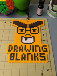 Size: 3024x4032 | Tagged: safe, artist:tinyequine, oc:drawing blanks, perler beads