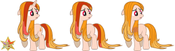 Size: 3000x881 | Tagged: safe, imported from derpibooru, oc, oc only, oc:pizza pie, earth pony, pony, unicorn, fanfic:full friendship's magic, fimfiction, horn, pizza pie, simple background, transparent background, wet, wet mane