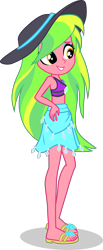 Size: 1673x4059 | Tagged: safe, artist:dustinwatsongkx, imported from derpibooru, lemon zest, equestria girls, clothes, clothes swap, female, geode of shielding, magical geodes, solo, swimsuit, swimsuit swap