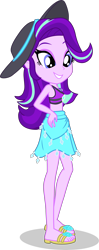 Size: 1682x4268 | Tagged: safe, artist:dustinwatsongkx, imported from derpibooru, starlight glimmer, human, equestria girls, clothes, clothes swap, female, geode of shielding, magical geodes, solo, swimsuit, swimsuit swap