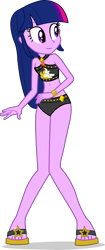 Size: 1882x4502 | Tagged: safe, artist:dustinwatsongkx, imported from derpibooru, twilight sparkle, human, equestria girls, female, geode of empathy, magical geodes, solo, sunset shimmer's beach shorts swimsuit