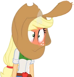 Size: 2415x2520 | Tagged: safe, edit, edited screencap, editor:homersimpson1983, imported from derpibooru, screencap, applejack, human, equestria girls, angry, female, not a vector, red face, solo, steam