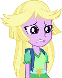 Size: 1996x2520 | Tagged: safe, edit, edited screencap, editor:homersimpson1983, imported from derpibooru, screencap, twilight sparkle, human, equestria girls, background removed, backpack, clothes, not a vector, solo, wig