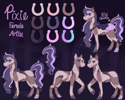 Size: 2452x1963 | Tagged: safe, artist:azira faerinx, imported from derpibooru, oc, oc only, reference sheet, wild manes