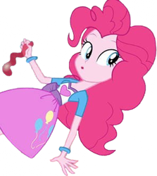 Size: 2243x2520 | Tagged: safe, edit, edited screencap, editor:homersimpson1983, imported from derpibooru, screencap, pinkie pie, human, equestria girls, background removed, balloon, not a vector, solo