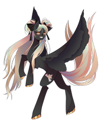 Size: 1906x2409 | Tagged: safe, artist:clefficia, imported from derpibooru, oc, pegasus, pony, concave belly, female, long legs, long mane, long tail, mare, mismatched legs, rearing, short legs, simple background, slender, solo, spread wings, tail, thin, transparent background, unshorn fetlocks, wings