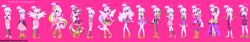 Size: 1280x215 | Tagged: safe, artist:mak2020, artist:selenaede, imported from derpibooru, oc, oc only, equestria girls, archery, boots, clothes, crystal guardian, equestria girls-ified, five nights at freddy's, five nights at freddy's: security breach, glamrock chica, high heel boots, lowres, purple background, shoes, simple background, solo