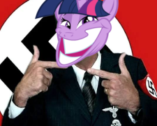 Size: 225x180 | Tagged: safe, editor:dpr, imported from twibooru, twilight sparkle, pony, unicorn, altbrony, brony, fascism, fascist, image, my little pony, nazi, png, swastika